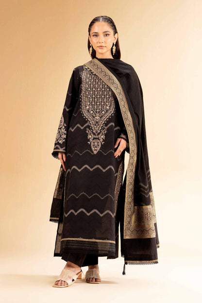3 Piece - Jacquard Embroidered Suit - 42501398