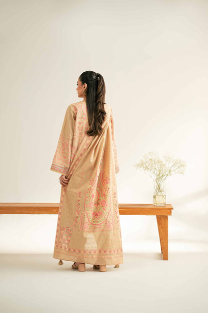 3 Piece - Flatbed Paste Embroidered Suit - 42501668