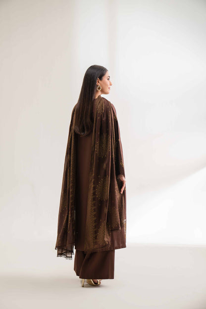 3 Piece - Printed Embroidered Suit - 42501913