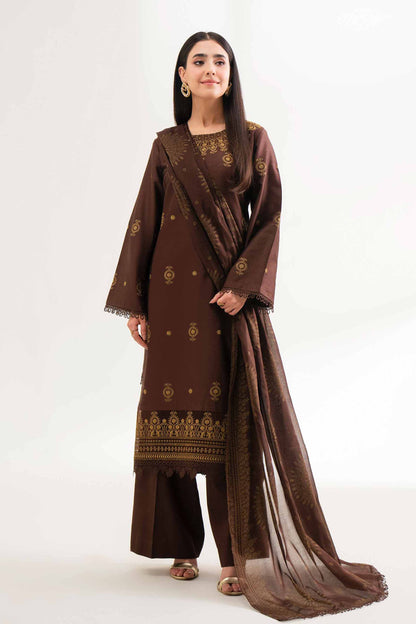 3 Piece - Printed Embroidered Suit - 42501913