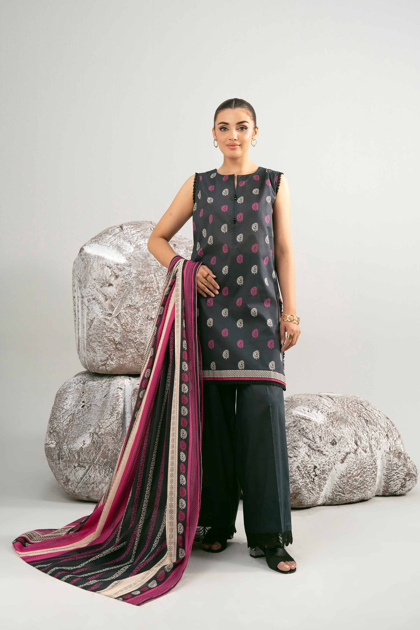 3 Piece - Printed Suit - 42502023