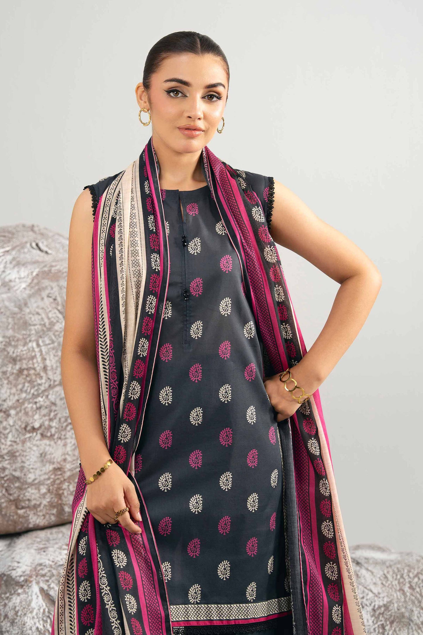 3 Piece - Printed Suit - 42502023