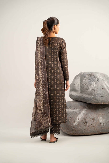 3 Piece - Digital Printed Embroidered Suit - 42502047