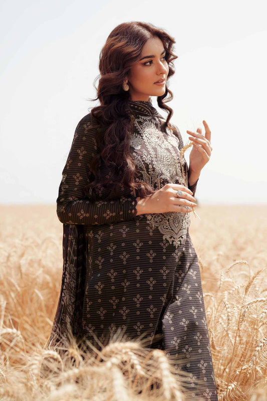 3 Piece - Digital Printed Embroidered Suit - 42502047