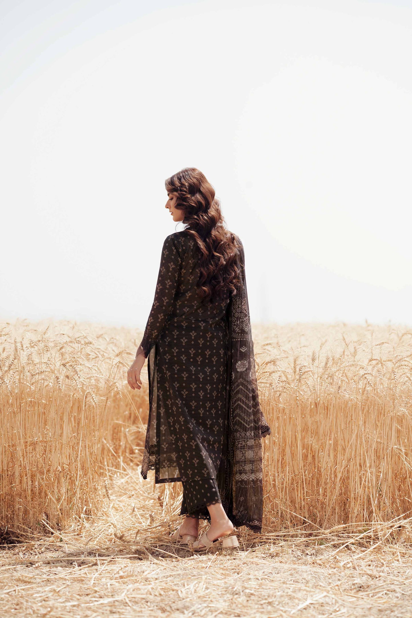 3 Piece - Digital Printed Embroidered Suit - 42502047