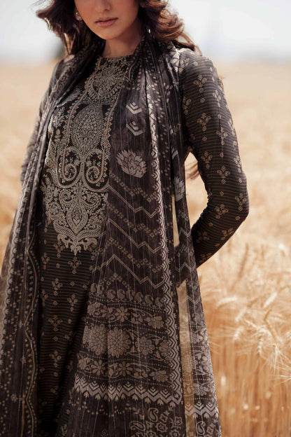 3 Piece - Digital Printed Embroidered Suit - 42502047