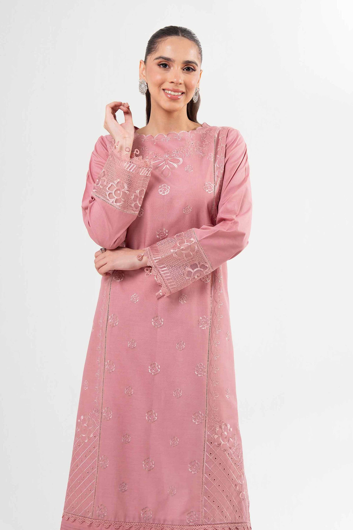 2 Piece - Dyed Embroidered Suit - 42502065