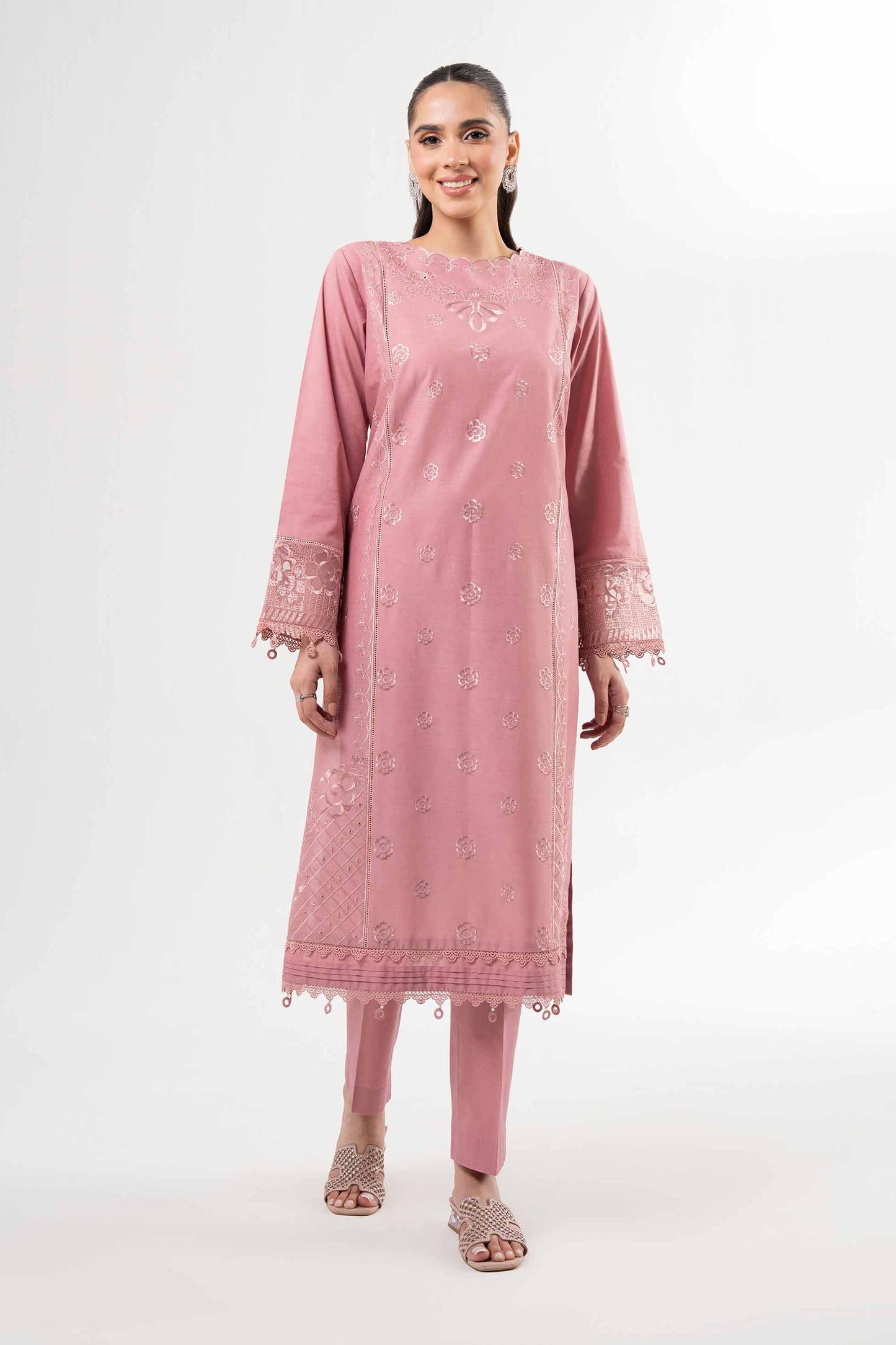 2 Piece - Dyed Embroidered Suit - 42502065