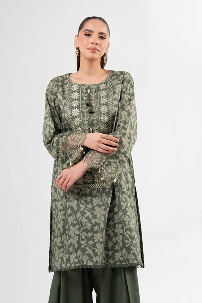 2 Piece - Printed Embroidered Suit - 42502071