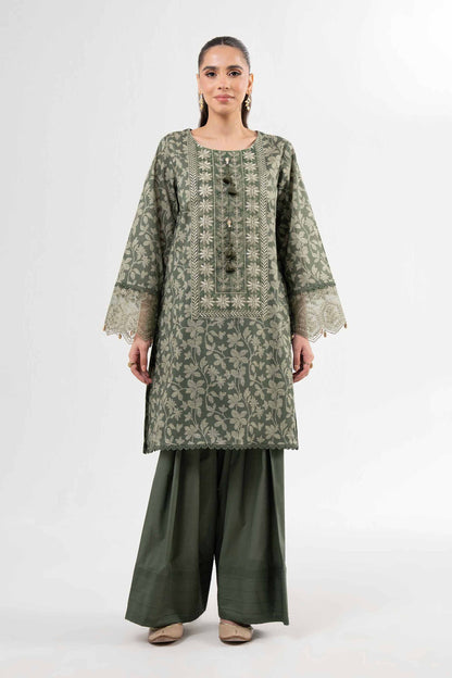 2 Piece - Printed Embroidered Suit - 42502071