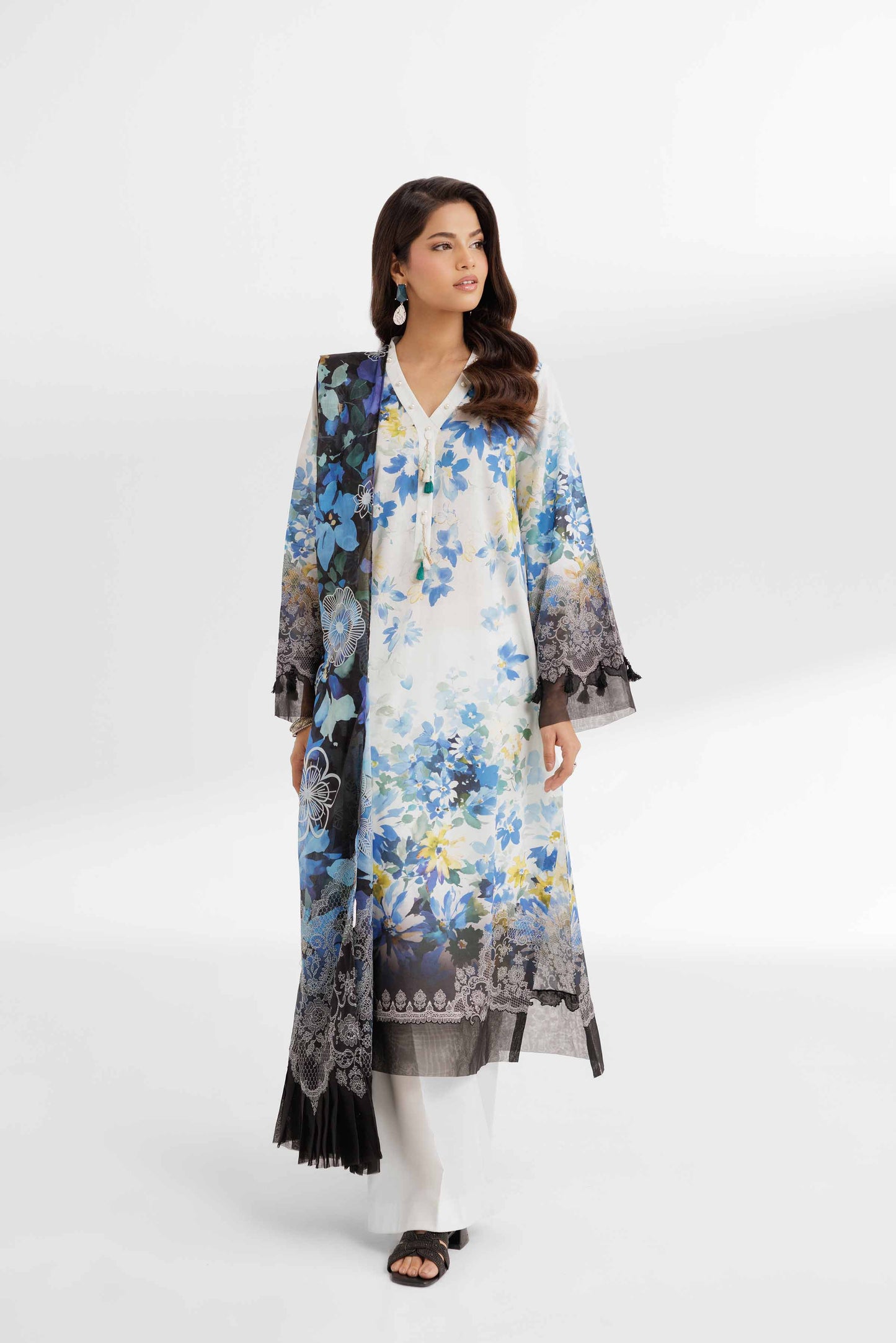 3 Piece - Digital Printed Suit - 42502098