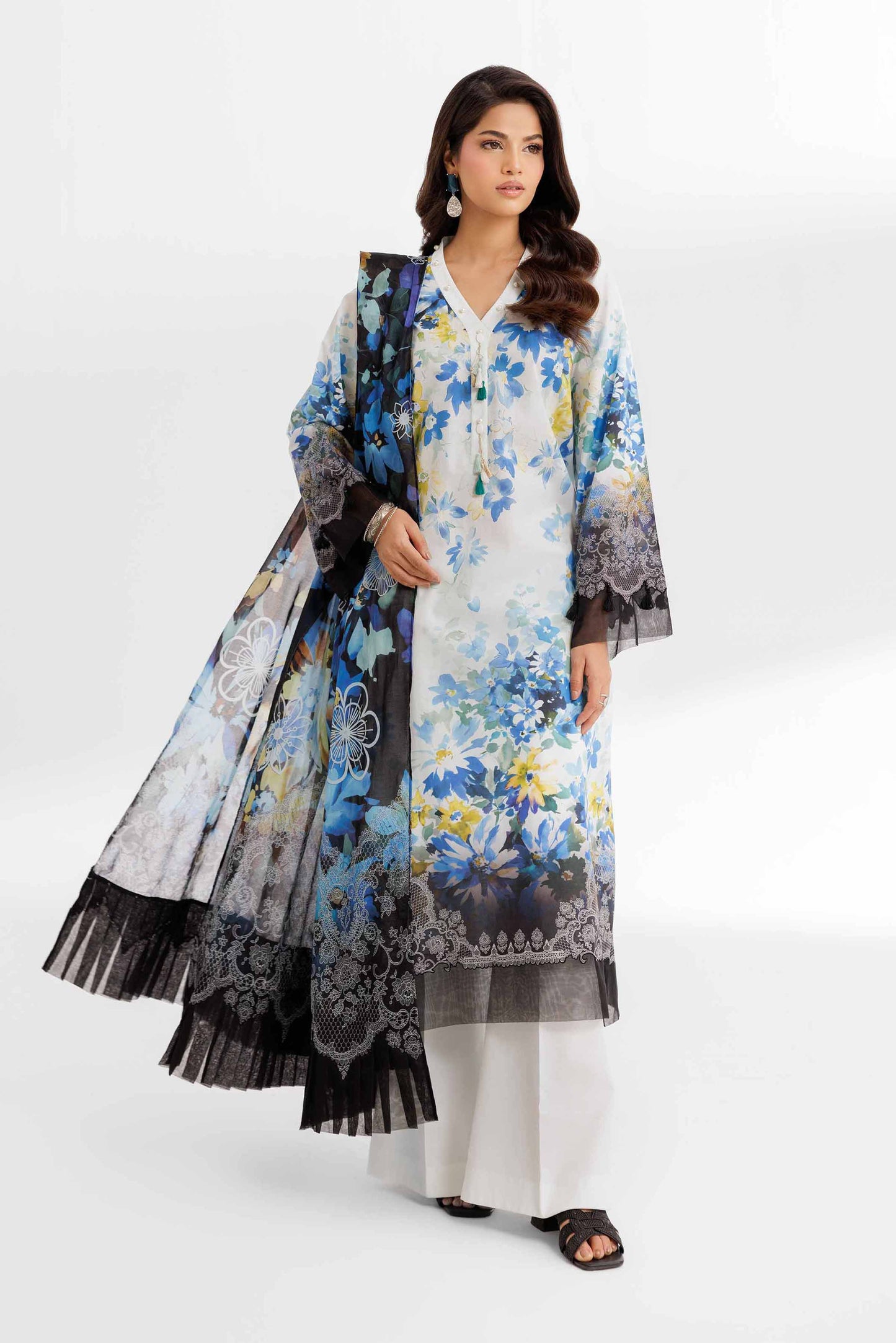 3 Piece - Digital Printed Suit - 42502098