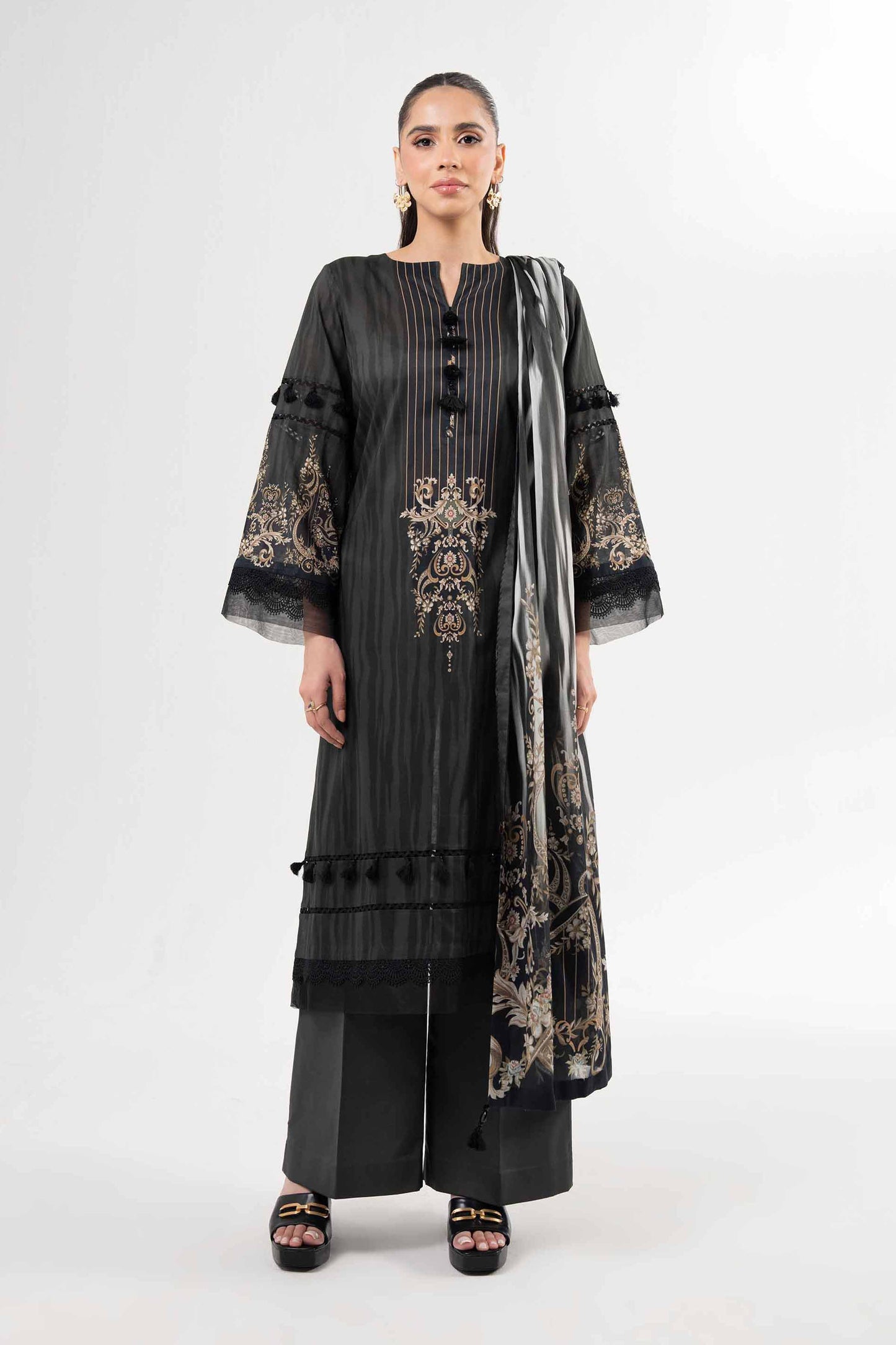 3 Piece - Digital Printed Suit - 42502103