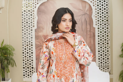 orange 3 piece suit stich